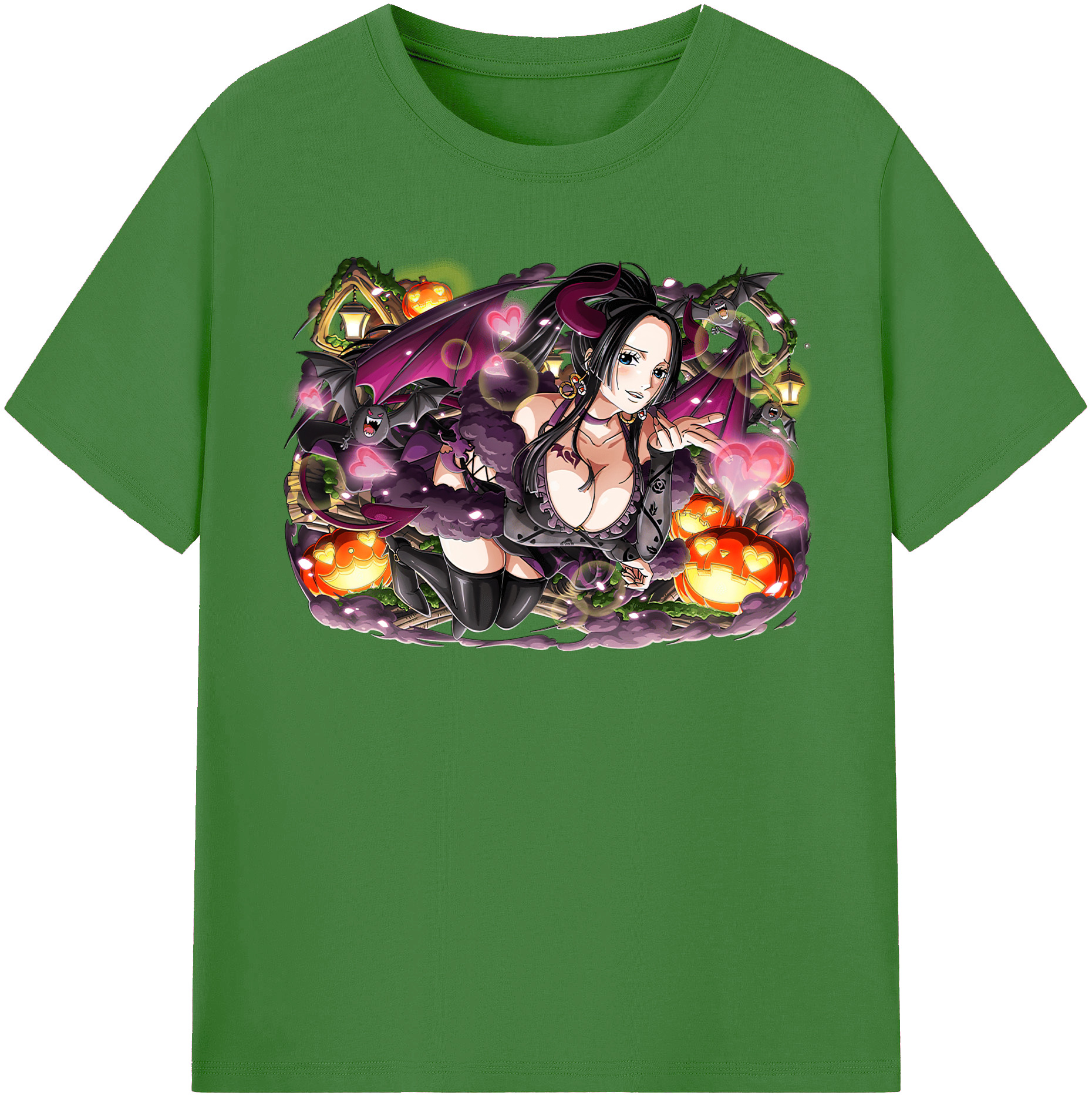 ワンピース ボア・ハンコック ONE PIECE Boa·Hancock レディースカジュアルプリントTシャツ（綿100％）